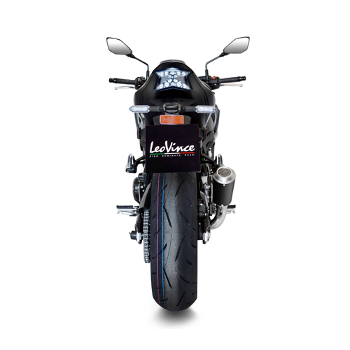 LEO VINCE SLIP-ON FULL BLACK LV-10 MUFFLER Z 900 *Not compatible w 20-21  AUS model. Please see 17-19