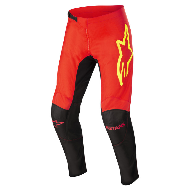 ALPINESTARS 2022 FLUID TRIPLE PANTS BLACK RED FLURO YELLOW FLURO