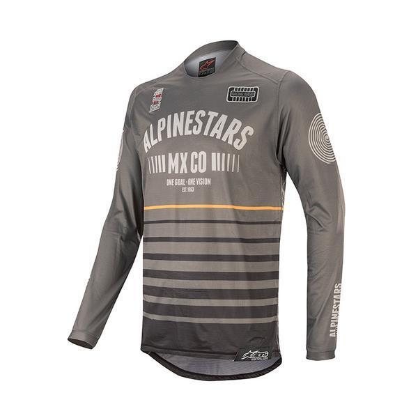 ALPINESTARS 2020 RACER TECH FLAGSHIP JERSEY GREY BLACK ORANGE