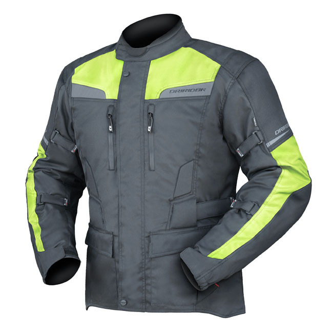 DRIRIDER COMPASS 2 YOUTH JACKET BLACK YELLOW