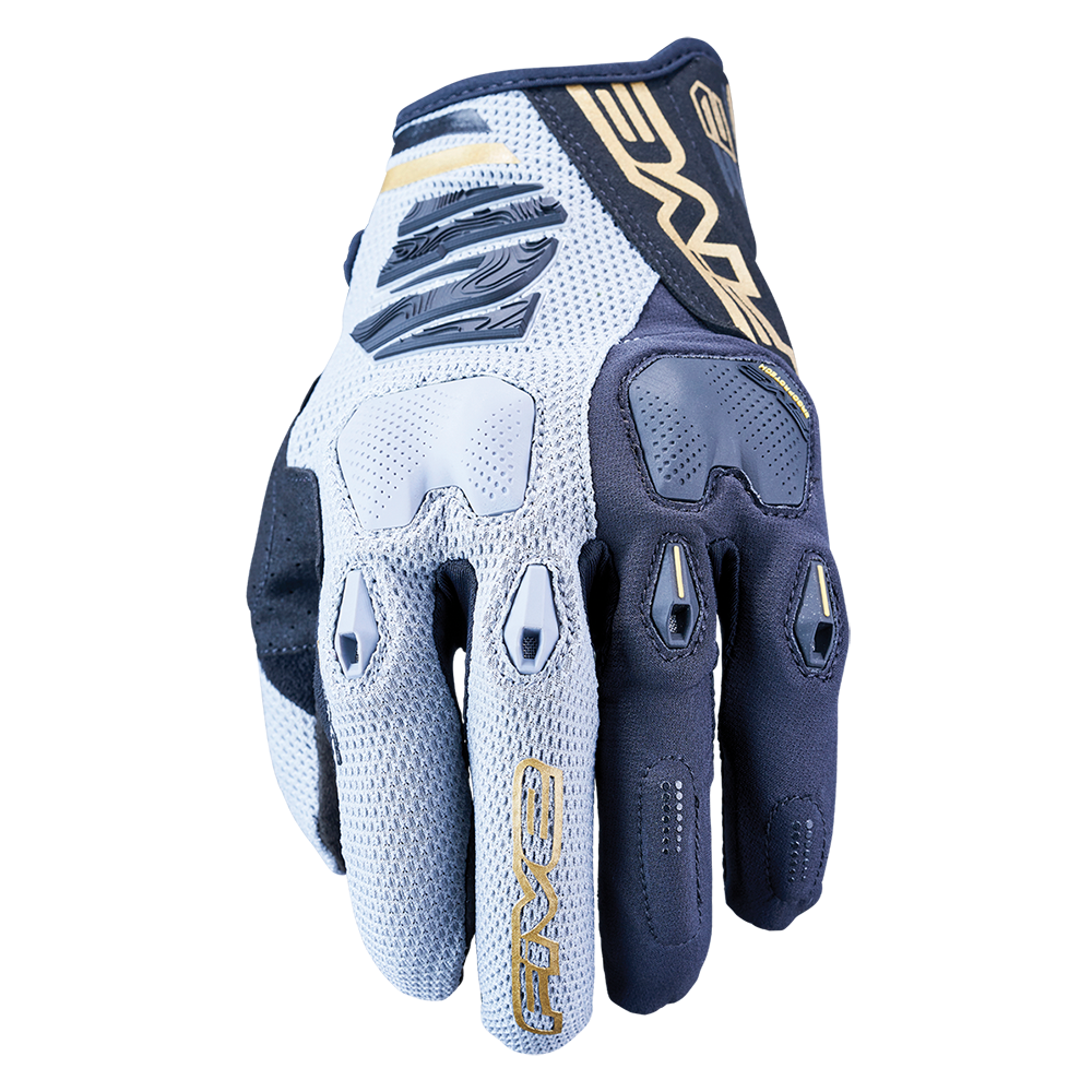 FIVE E2 ENDURO GLOVES BLACK GREY GOLD