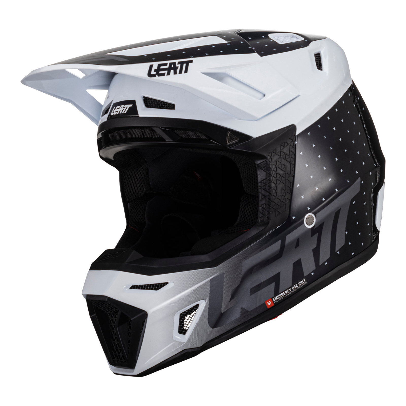 LEATT 24 HELMET KIT MOTO 8.5 V24 BLACK WHITE