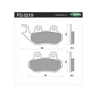 NEWFREN BRAKE PADS - FD0219-BE SCOOTER ORGANIC   