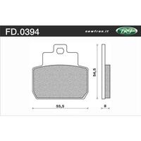 NEWFREN BRAKE PADS - FD0394-BE SCOOTER ORGANIC   