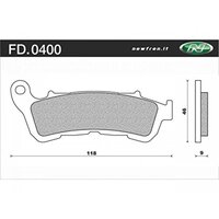 NEWFREN BRAKE PADS - FD0400-SE SCOOTER ELITE SINTERED  