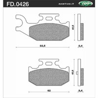 NEWFREN BRAKE PADS - FD0426-BV OFF ROAD ATV ORGANIC 