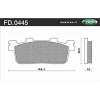 NEWFREN BRAKE PADS - FD0445-BE SCOOTER ORGANIC   