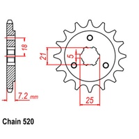 SUPERSPROX 520 PITCH FRONT SPROCKET SUZUKI