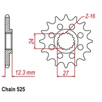 SUPERSPROX 525 PITCH FRONT SPROCKET SUZUKI