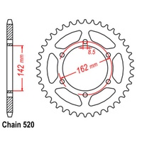 SUPERSPROX 520 PITCH SUZUKI REAR SPROCKET 