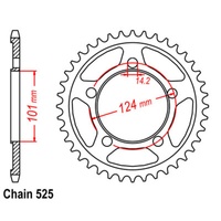 SUPERSPROX 525 PITCH KTM 950/990 REAR SPROCKET 