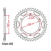 SUPERSPROX 525 PITCH HONDA REAR SPROCKET 