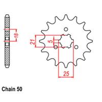 RK FRONT SPROCKET STEEL 530 PITCH 16T