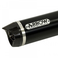 ARROW SILENCER - INDY RACE ALUMINIUM BLACK WITH CARBON END CAP - KAWASAKI 