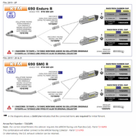 ARROW SILENCER - RACE-TECH TITANIUM WITH CARBON END CAP - KTM 690 ENDURO R '19-UP