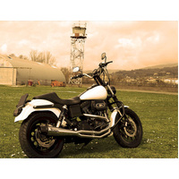 ARROW MOHICAN EXHAUST 2:1 FULL SYSTEM IN POLISHED STAINLESS - HARLEY DAVIDSON DYNA MODELS