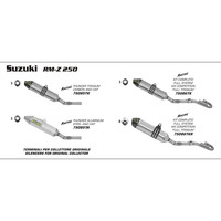 ARROW FULL SYSTEM - MX COMPETITION TITANIUM WITH CARBON END CAP - SUZUKI RM-Z 250 '10-13