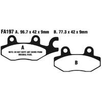 EBC DOUBLE-H SINTERED DISC PAD SET - FA197HH