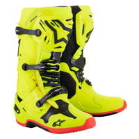 ALPINESTARS TECH 10 MY20 FLURO YELLOW BLACK FLURO RED