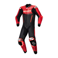 ALPINESTARS GPR7 1PC LEATHER SUIT BLACK MID RED