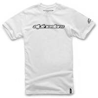 ALPINESTARS WORDMARK TEE WHITE BLACK