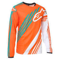 ALPINESTARS RACER SUPERMATIC JERSEY ORANGE WHITE TEAL