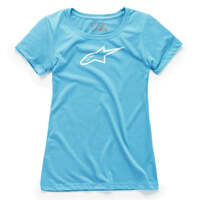 ALPINESTARS WOMENS AGELESS TEE LIGHT BLUE