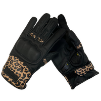 MotoGirl Bessie Gloves Leopard