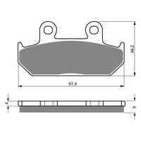 GOLDfren S3 Sintered Sports  Brake Pads - GF024S3