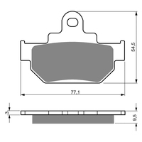 GOLDfren K5 Off-Road Racing  Brake Pads - GF046K5