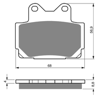 GOLDfren S3 Sintered Sports  Brake Pads - GF067S3