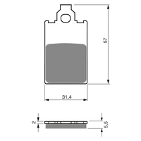 GOLDfren AD Sintered Brake Pads - GF115AD