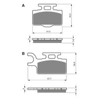 GOLDfren K5 Off-Road Racing  Brake Pads - GF167K5