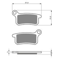 GOLDfren S3 Sintered Sports Brake Pads - GF185S3