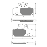 GOLDfren S3 Sintered Sports Brake Pads - GF223S3