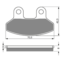 GOLDfren S3 Sintered Sports Brake Pads - GF234S3