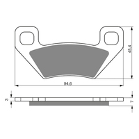 GOLDfren K5 Off-Road Racing  Brake Pads - GF254K5