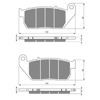 GOLDfren S3 Sintered Sports  Brake Pads - GF272S3