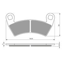 GOLDfren K5 Off-Road Racing  Brake Pads - GF313K5