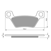 GOLDfren K5 Off-Road Racing Brake Pads - GF316K5