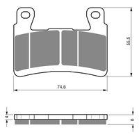 GOLDfren S3 Sintered Sports  Brake Pads - GF324S3