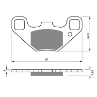 GOLDfren K5 Off-Road Racing Brake Pads - GF342K5