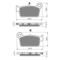 GOLDfren K5 Off-Road Racing Brake Pads - GF346K5