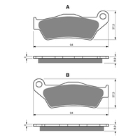 GOLDfren S3 Sintered Sports  Brake Pads - GF349S3