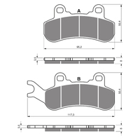 GOLDfren K1 Sintered Off-Road Brake Pads - GF376K1