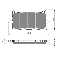 GOLDfren K5 Off-Road Racing Brake Pads - GF379K5