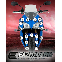 EAZI-GUARD PAINT PROTECTION FILM - SUZUKI GSX-S 1000F 2015 - 2017  GLOSS