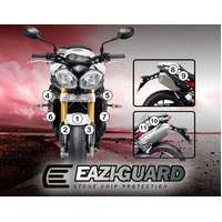 EAZI-GUARD PAINT PROTECTION FILM - TRIUMPH SPEED TRIPLE 2011 - 2015  MATTE