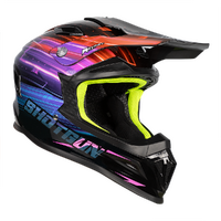 RXT SG-1 ULTRA+ SHOTGUN HELMET BLUR GLOSS BLACK PINK