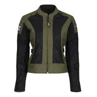 MOTOGIRL JODIE MESH SUMMER JACKET KHAKI GREEN